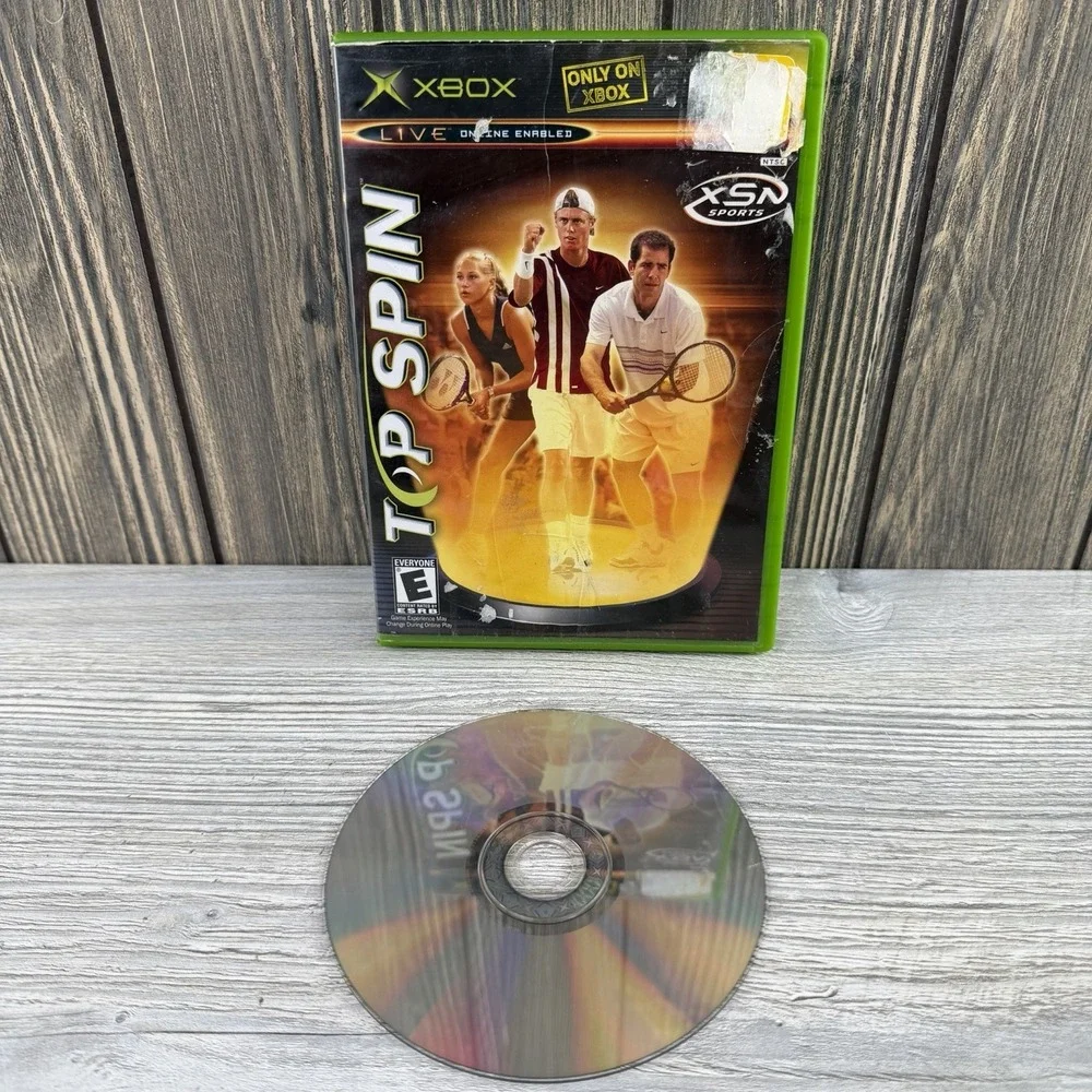 Top Spin Microsoft Xbox 2003 Case And Game Only Tested Working